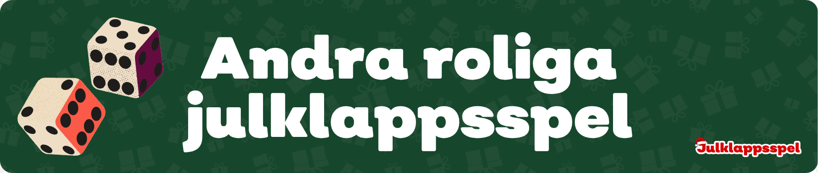 Andra roliga julklappsspel som Nummerlappsleken