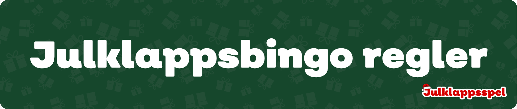 Julklappsbingo regler