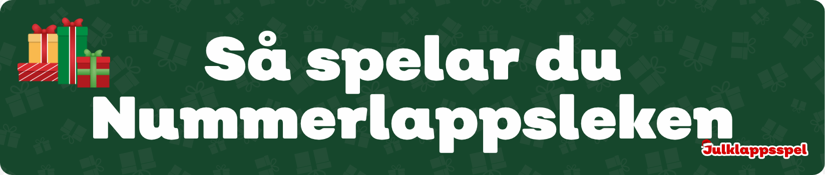 Så spelar du Nummerlappsleken